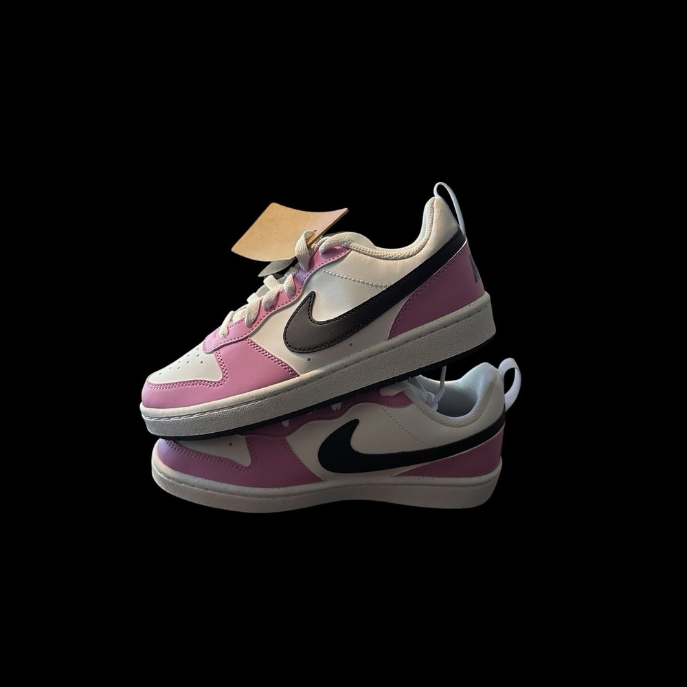Nike Court Borough Low Recraft 5Y Women's 6.5 White Pink Shoes DV5456-136 - Picture 2 of 9